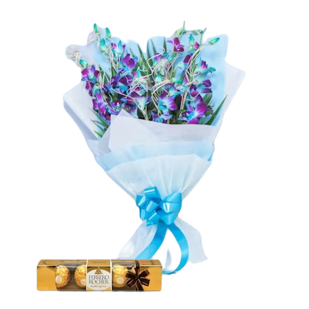 Orchids with Ferrero Rocher