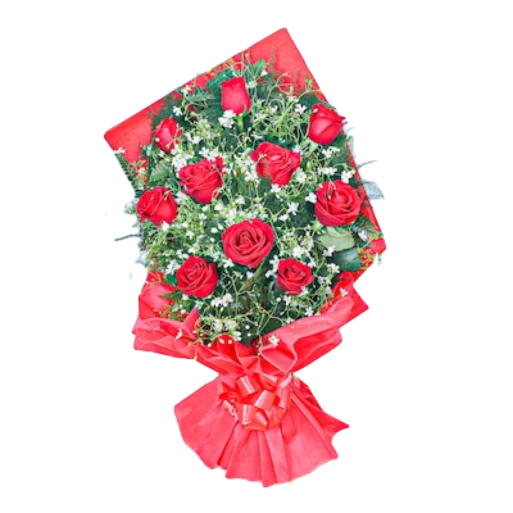 Romantic Red Roses Bouquet