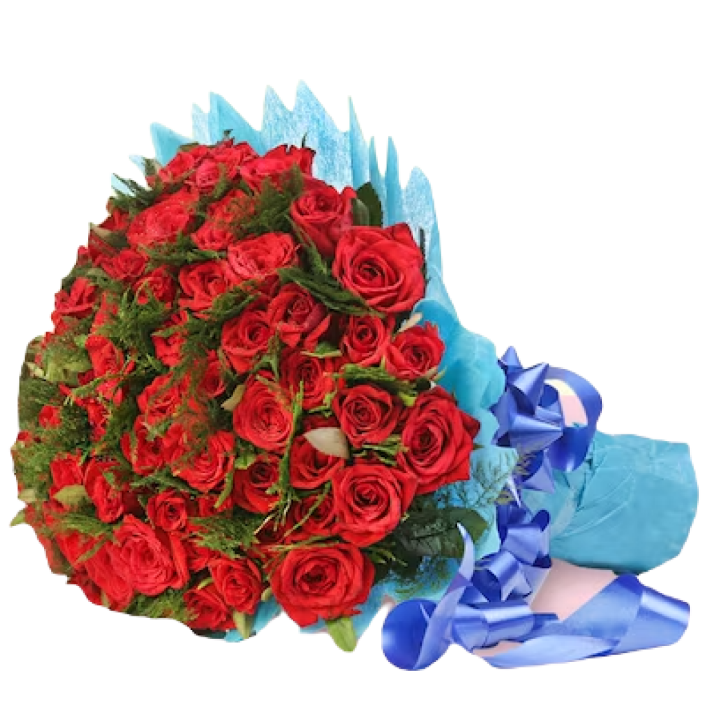 Huge Red Roses Bouquet